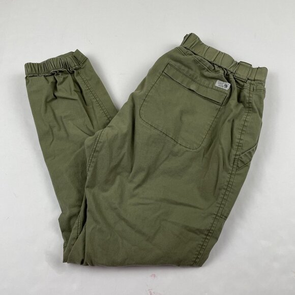 Mountain Hardwear Jogger Pants Women’s 0x27 Green Tapered Outdoor Cotton Stretch - Picture 1 of 8